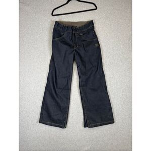 DC Boys snow pants Size Large Blue Jeans Relaxed Fit Baggy